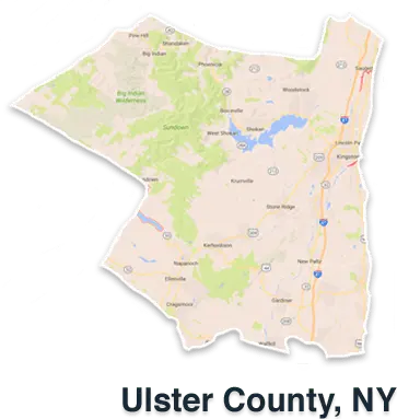 Ulster County, NY map